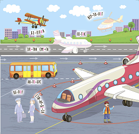 Наліпки-навчалки — Машини і транспорт